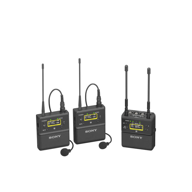 Sony Dual Channel UWP-D Kit. 1 x URX-P41D/K33 & 2 x UTX-B40/K33 transmitter
