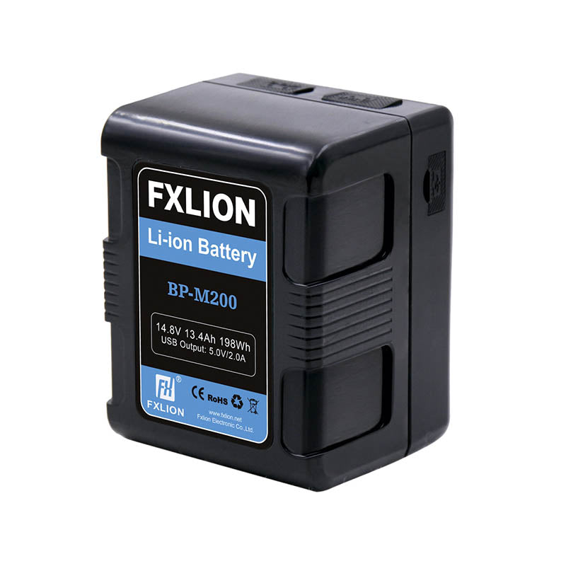 FXLion BP-M200L Square V-mount Batterij (14.8V/13.4Ah/198Wh)