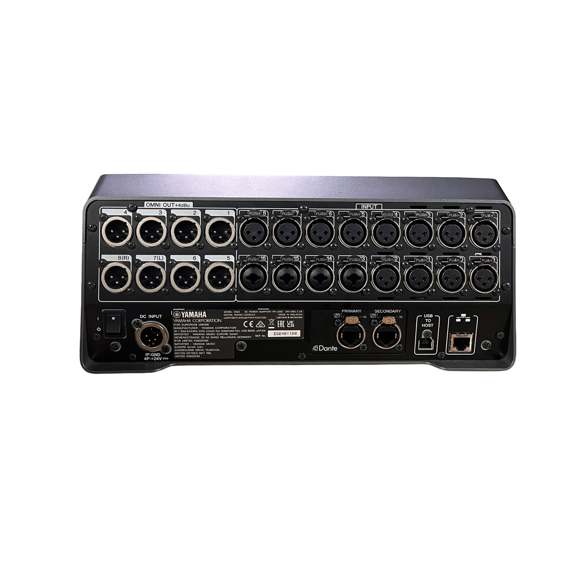 Yamaha DM3 Dante