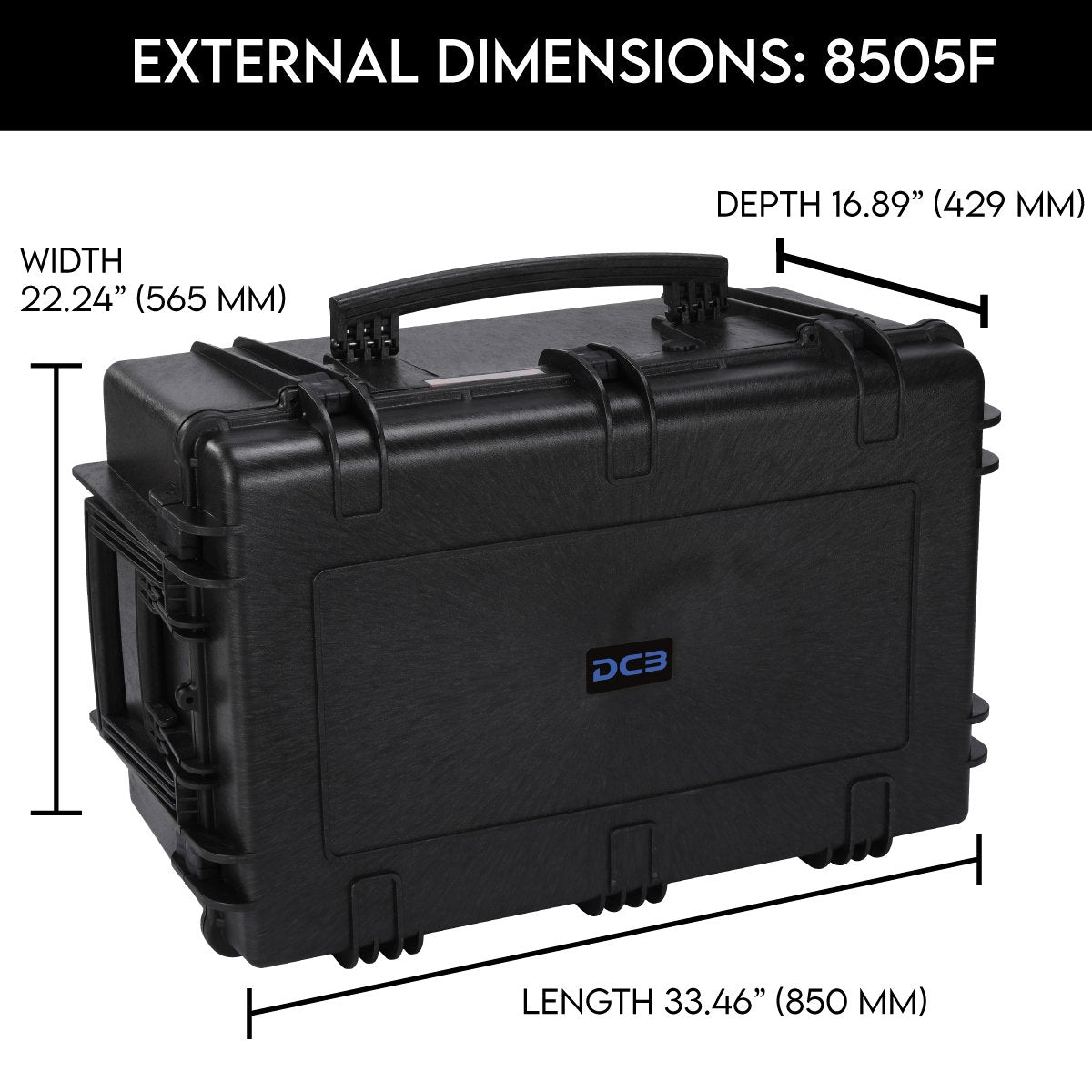 DCB 8505F Waterproof Utility Case With Foam Insert