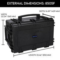 DCB 8505F Waterproof Utility Case With Foam Insert