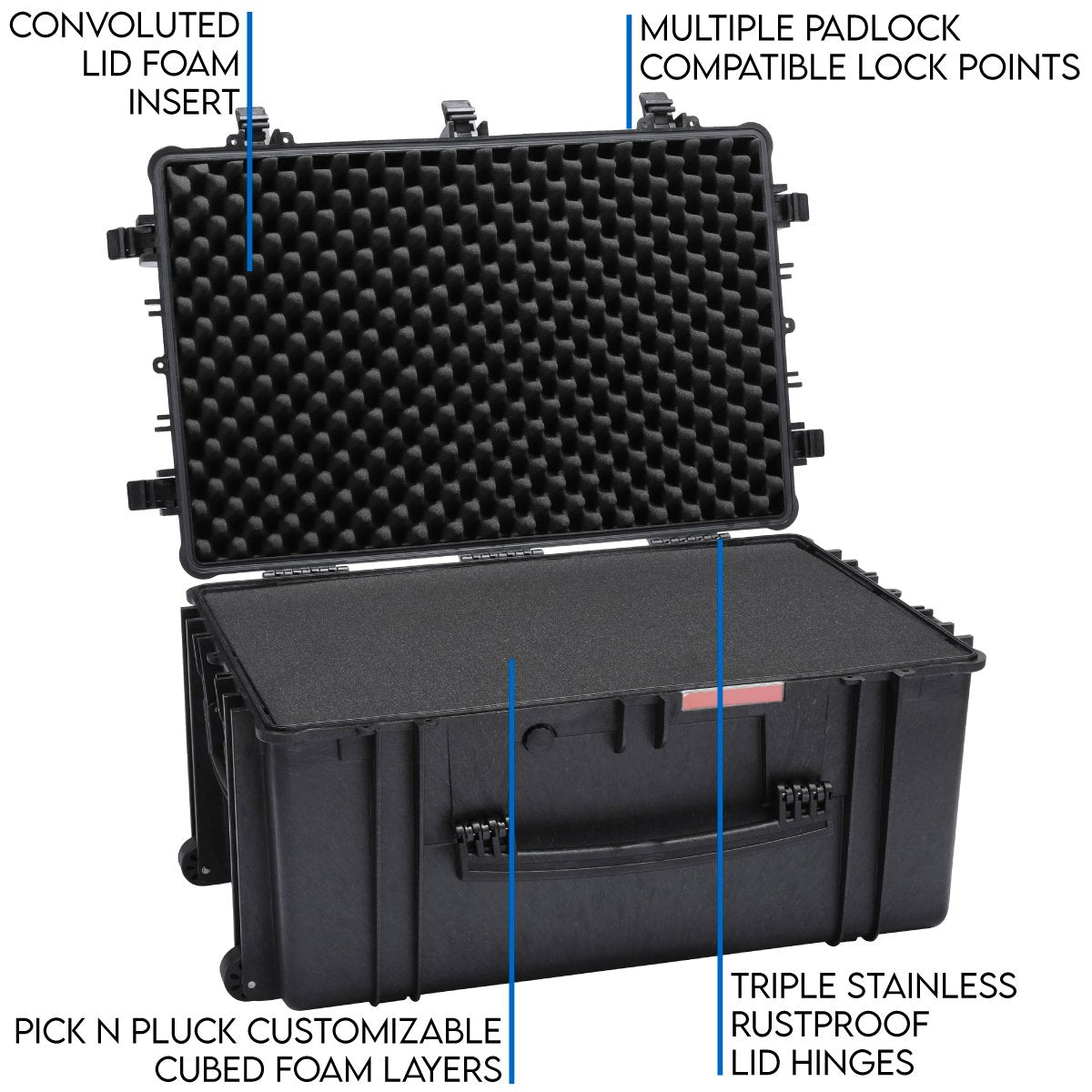 DCB 8505F Waterproof Utility Case With Foam Insert