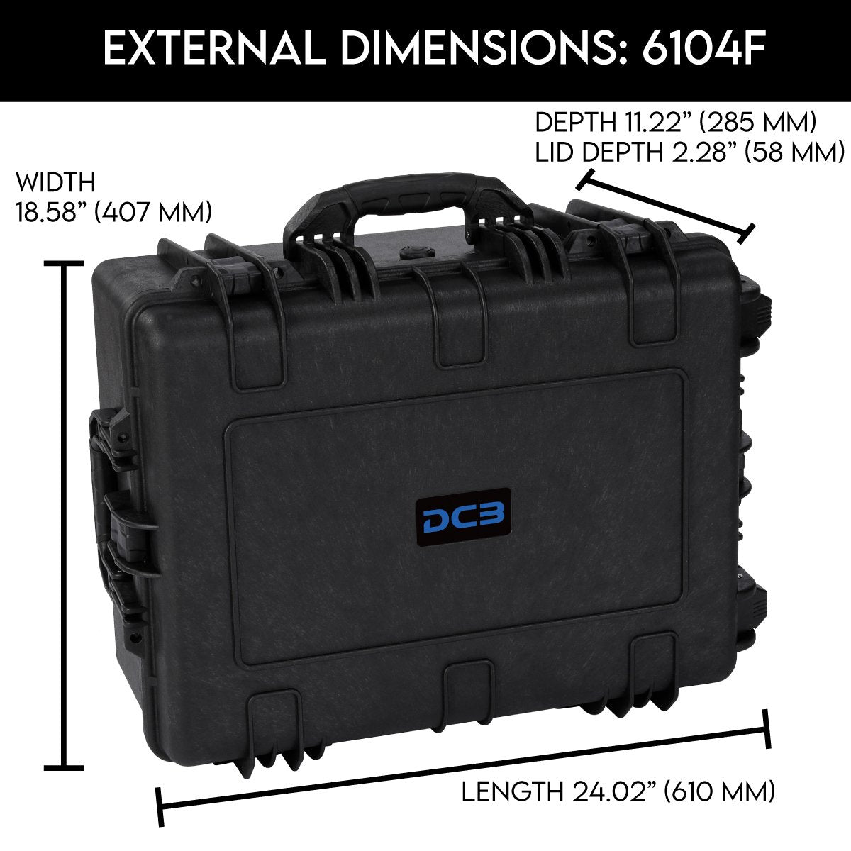 DCB 6104F Waterproof Utility Case With Foam Insert