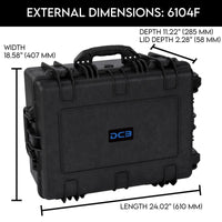 DCB 6104F Waterproof Utility Case With Foam Insert
