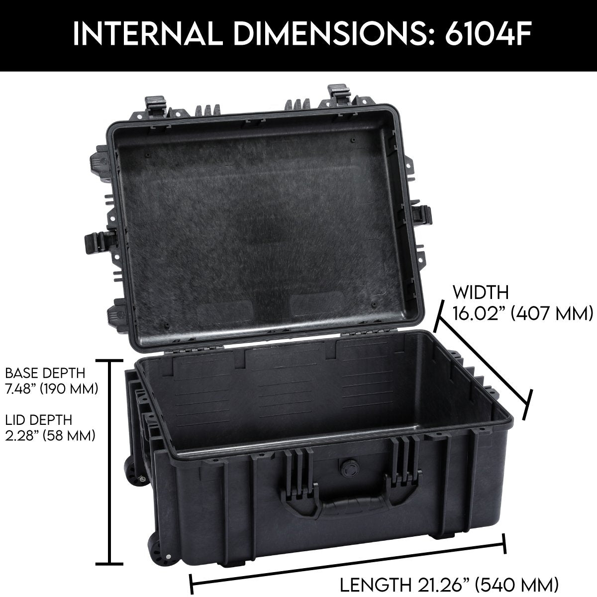 DCB 6104F Waterproof Utility Case With Foam Insert