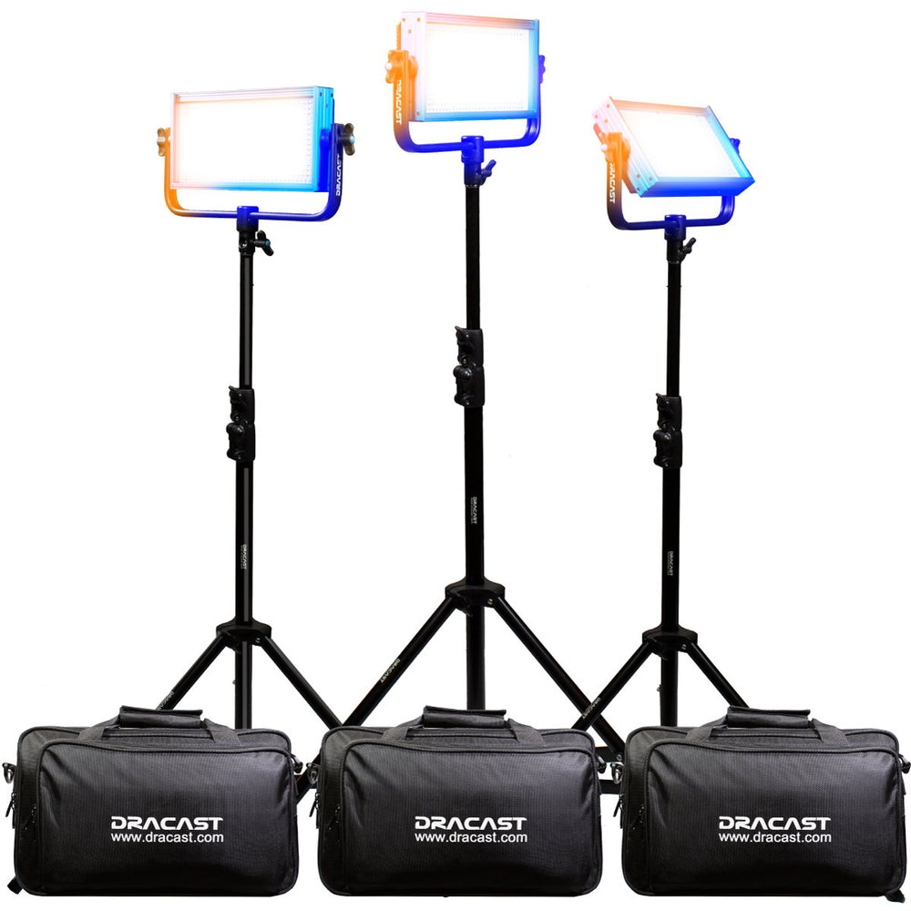 Dracast Pro Series LED500 - Bi-Color 3 Light Kit