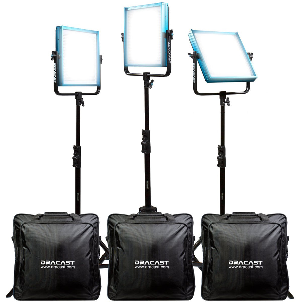 Dracast Plus Series LED1000 - Daylight 3 Light Kit