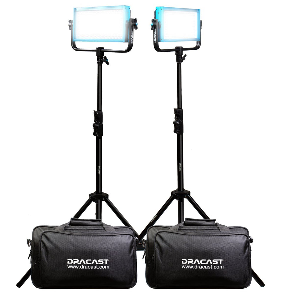 Dracast Plus Series LED500 - Daylight 2 Light Kit
