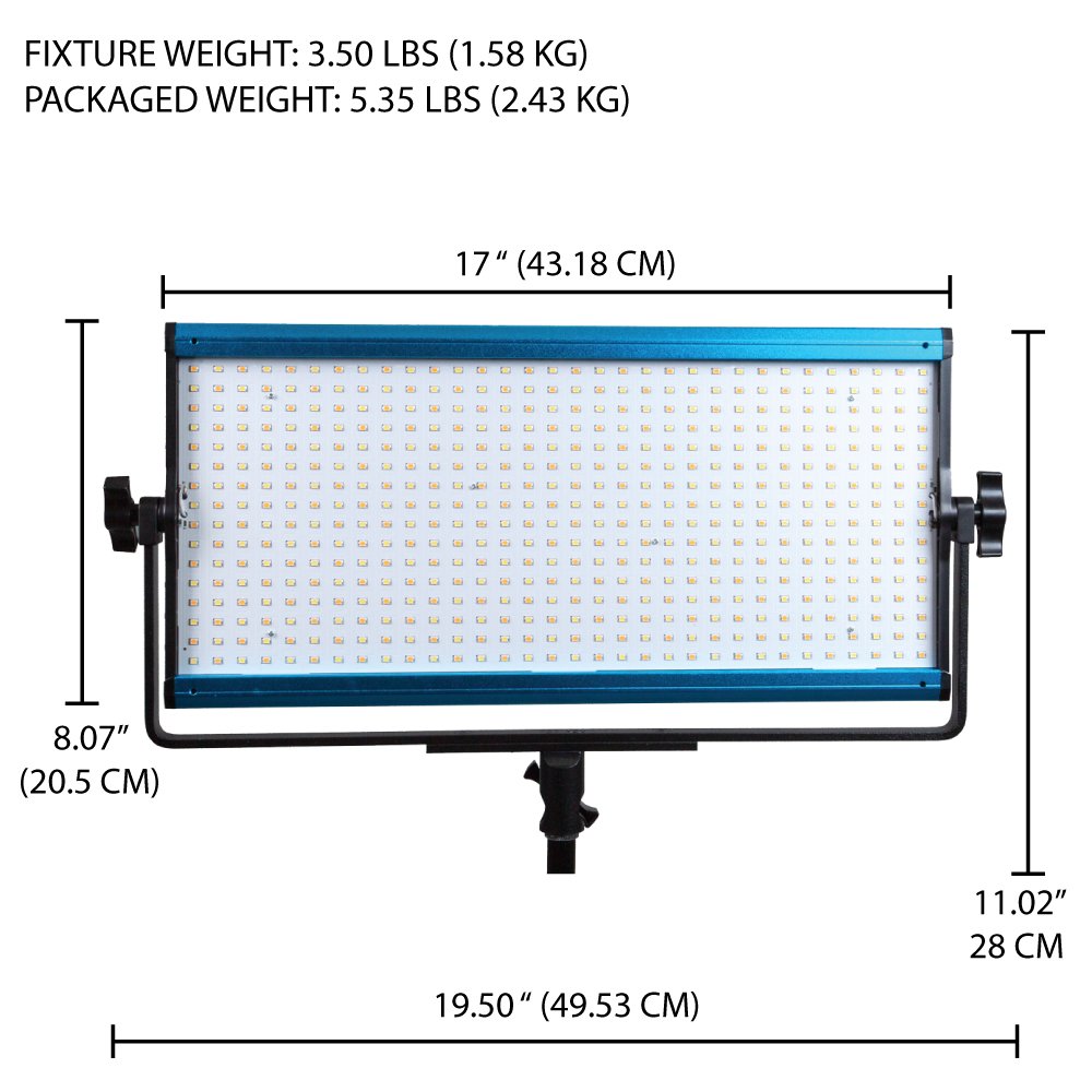 Dracast X Series LED1000 Daylight LED Video Light Panel (70W)