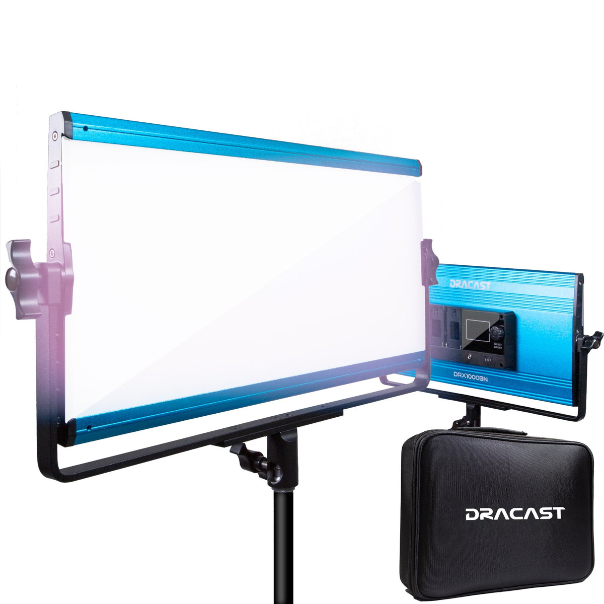 Dracast X Series LED1000 Bi-Color LED 3 Light Kit with Injection Molded Travel Case