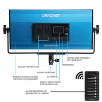Dracast X Series LED1000 Daylight LED Video Light Panel (70W)