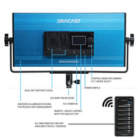 Dracast X Series LED1000 Daylight LED 3 Light Kit with Injection Molded Travel Case