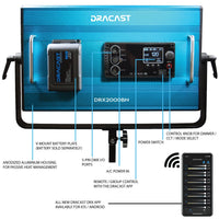 Dracast X Series LED2000 Bi-Color LED 3 Light Kit with Injection Molded Travel Case