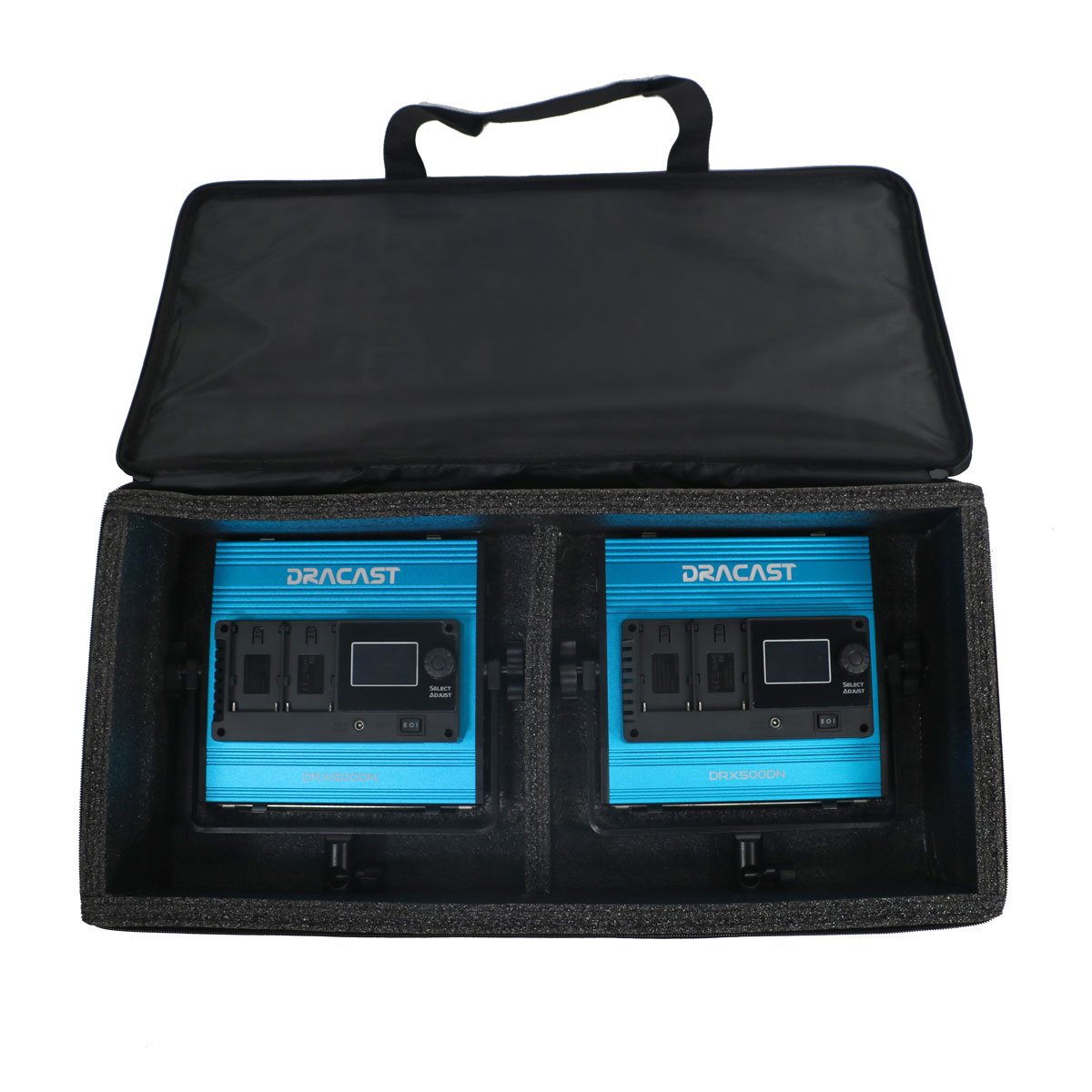 Dracast X Series LED500 Daylight LED 2 Light Kit with Nylon Padded Travel Case