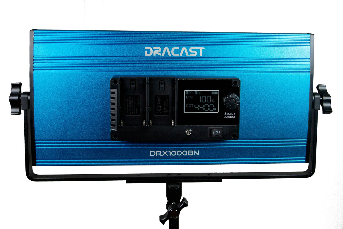 Dracast X Series LED1000 Bi-Color LED 3 Light Kit with Injection Molded Travel Case