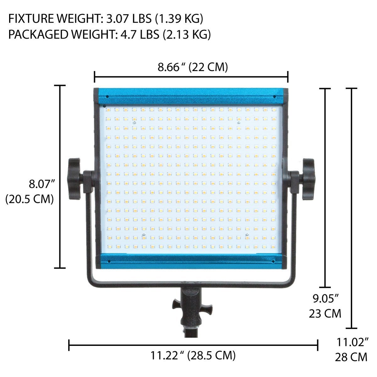 Dracast X Series LED500 Bi-Color LED 3 Light Kit with Injection Molded Travel Case