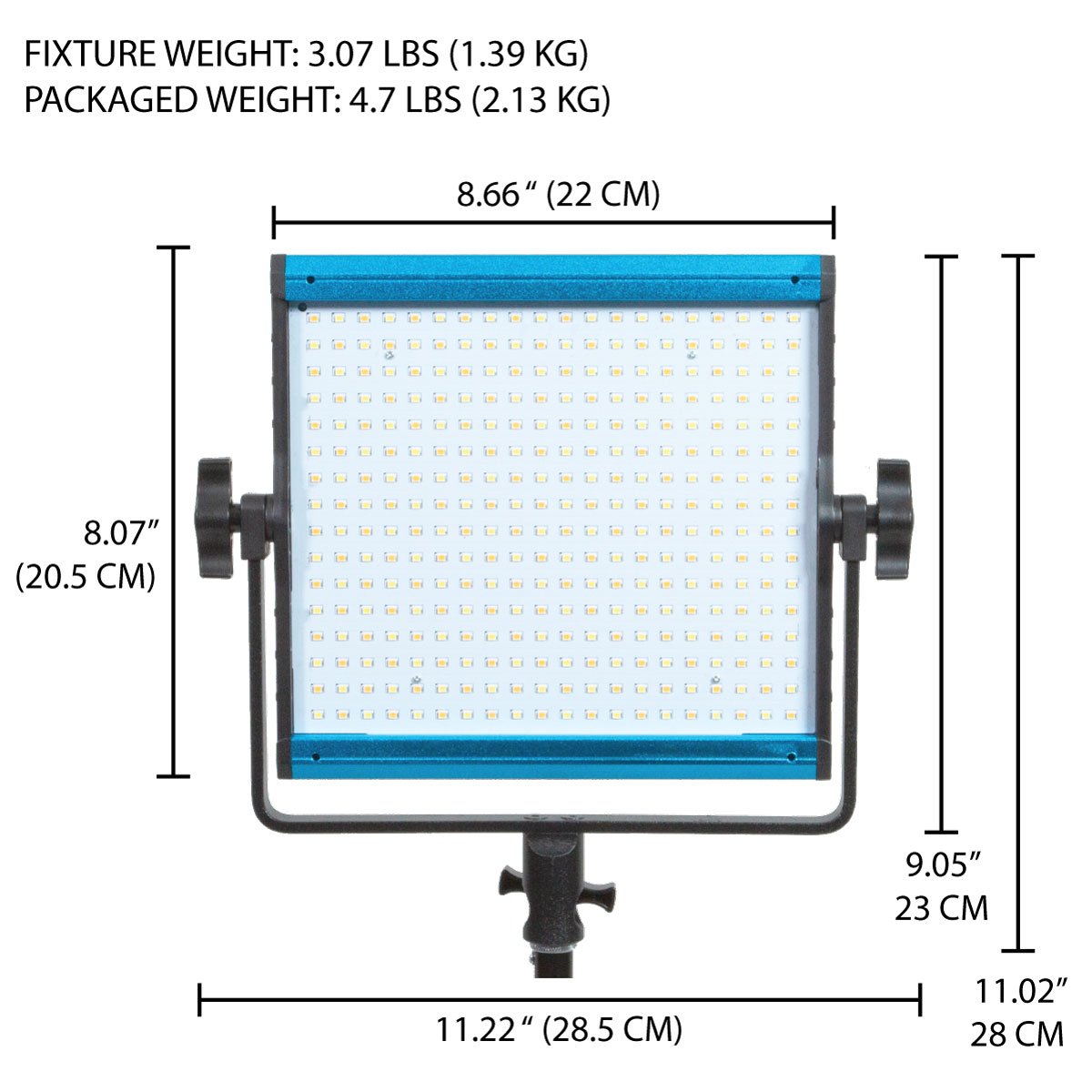 Dracast X Series LED500 Daylight LED 3 Light Kit with Nylon Padded Travel Case