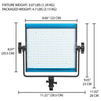 Dracast X Series LED500 Daylight LED 3 Light Kit with Nylon Padded Travel Case