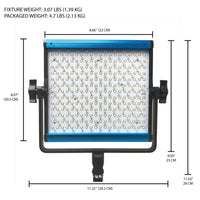 Dracast X Series LED500 RGB and Bi-Color LED 3 Light Kit with Nylon Padded Travel Case