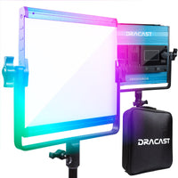 Dracast X Series LED500 RGB and Bi-Color LED 3 Light Kit with Injection Molded Travel Case