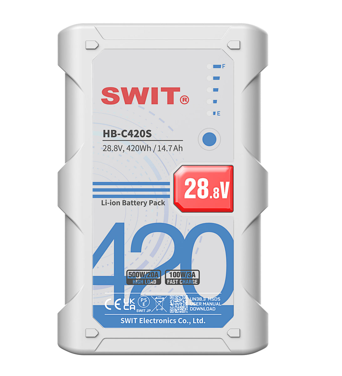 SWIT 500W High Load 420Wh V-mount Battery (HB-C420S)