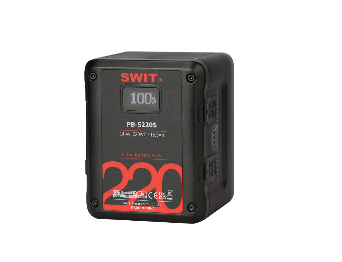 SWIT 220Wh Multi-sockets Square Digital Battery Pack (PB-S220S)