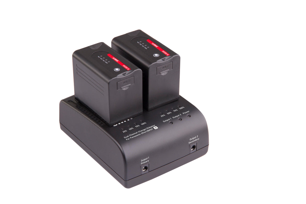 SWIT 2-ch Panasonic VW-VBD and CGA series Charger and Adaptor (S-3602D)