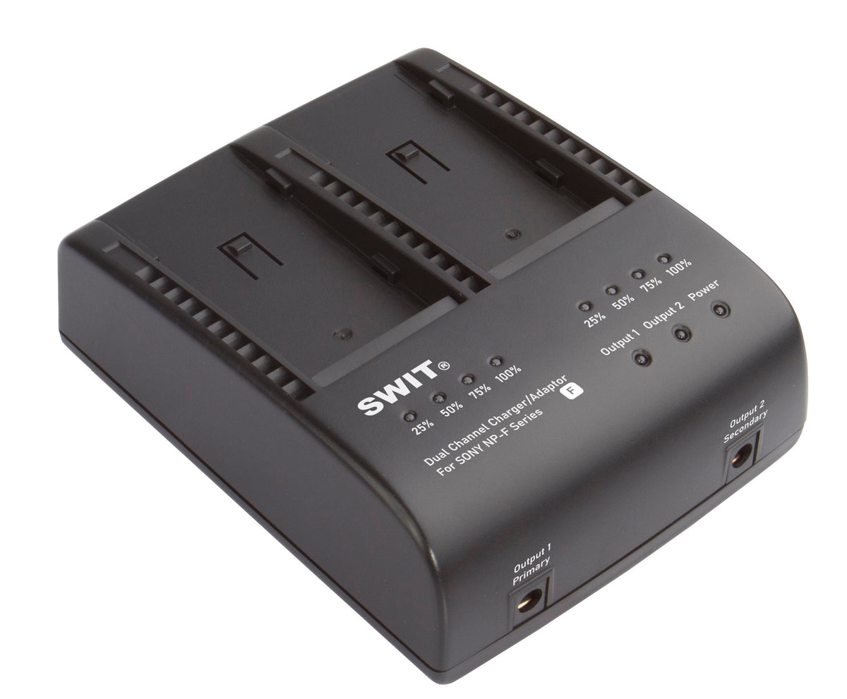 SWIT 2-ch SONY NP-F Charger and Adaptor