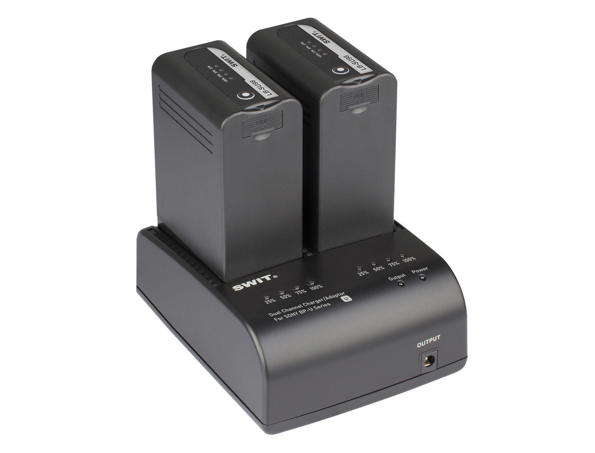 SWIT 2-ch SONY BP-U Charger and Adaptor