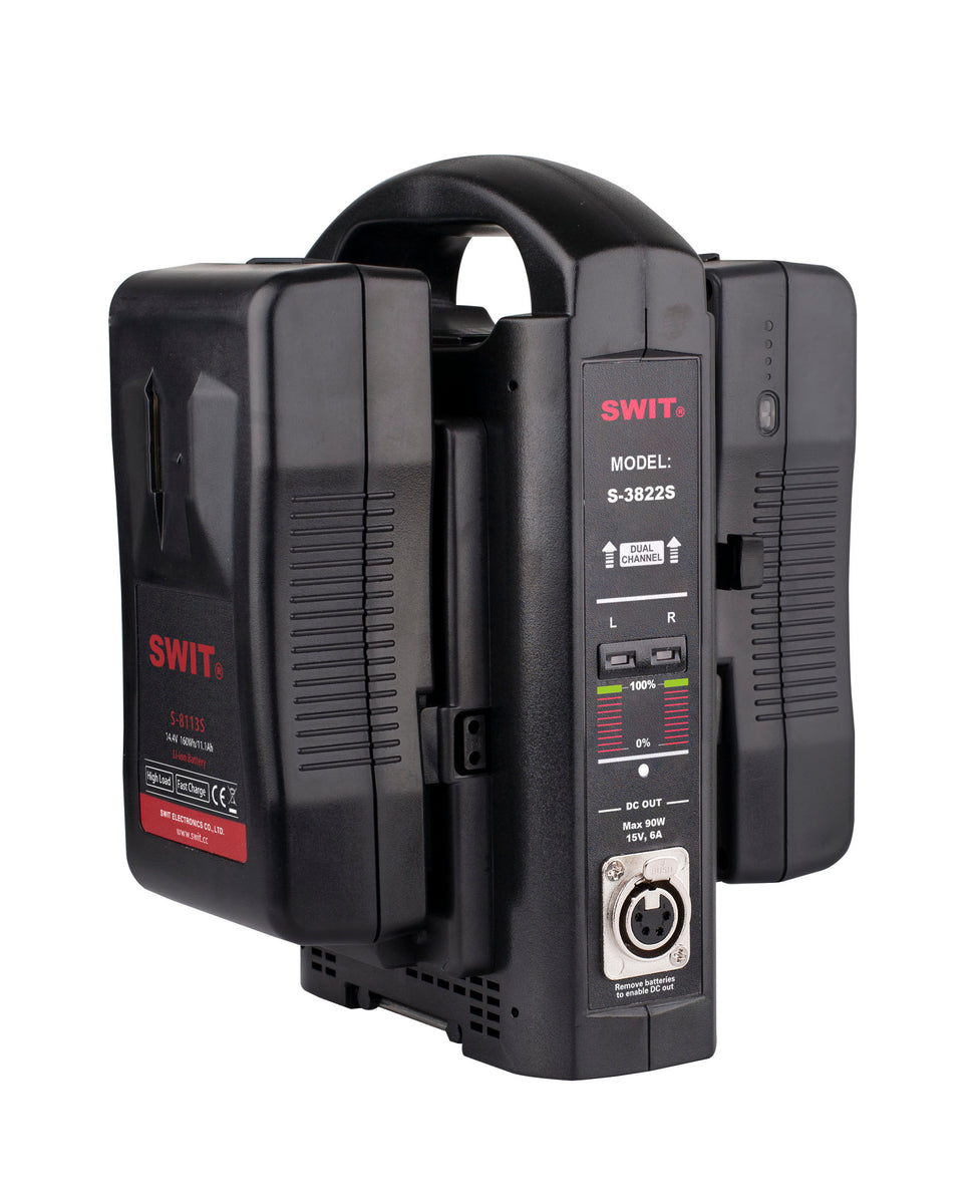 SWIT 2-ch V-mount Fast Charger (S-3822S)