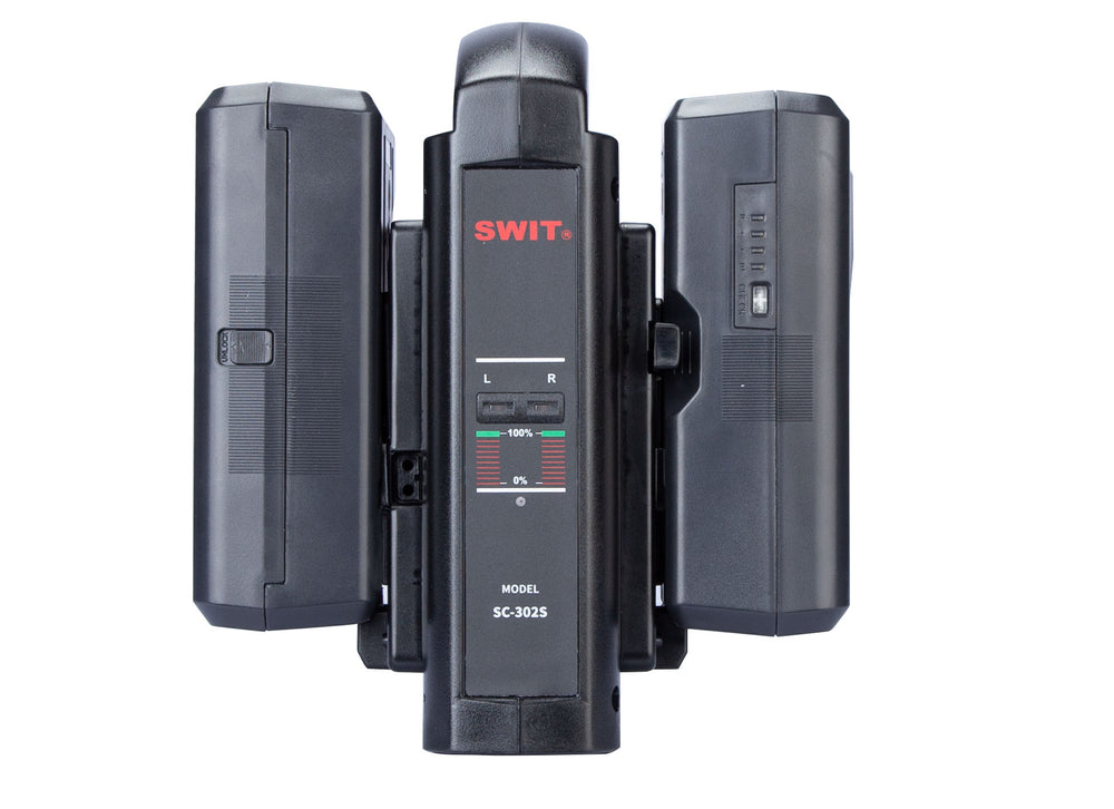 SWIT 2-ch Simultaneous V-mount Charger (SC-302S)
