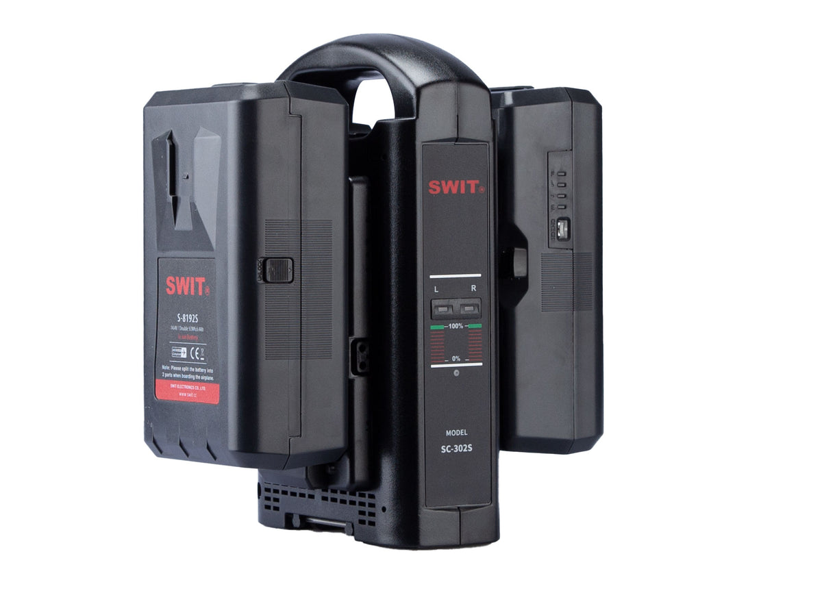 SWIT 2-ch Simultaneous V-mount Charger (SC-302S)