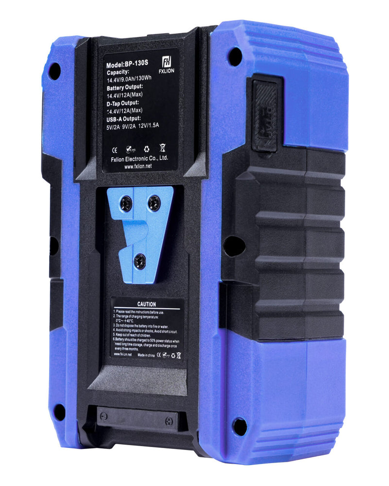 FXLion BP-130S II 130Wh Cool Black Battery – 14.8V / V-Mount Battery
