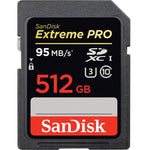 SanDisk SDXC Extreme Pro 512GB 95MB/s Memory Card