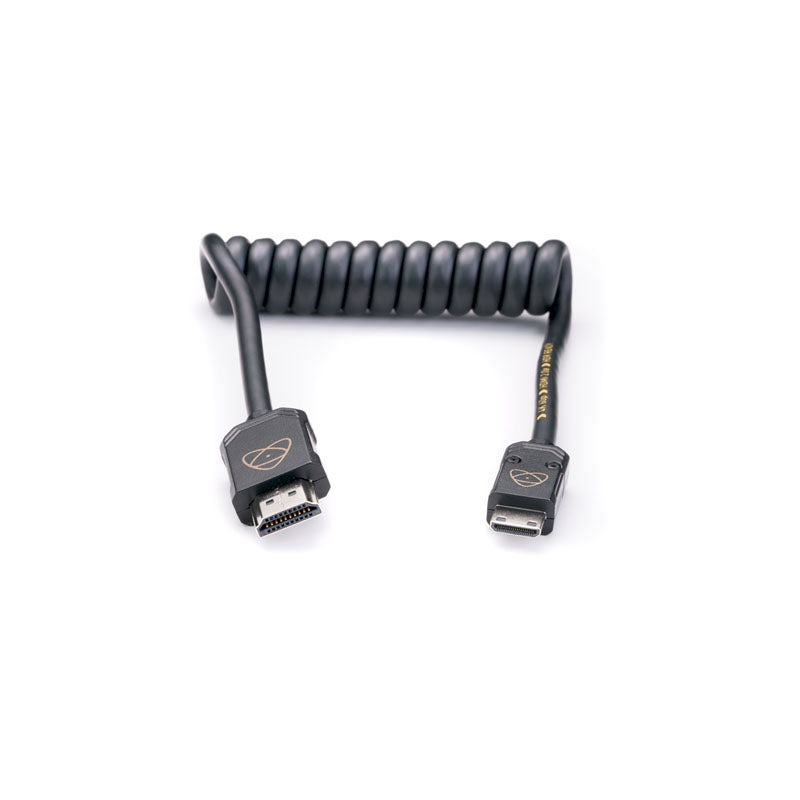 Atomos AtomFLEX Coiled Mini-HDMI to HDMI Cable - ATOM4K60C3