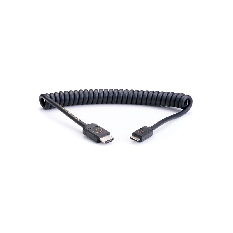 Atomos AtomFLEX Coiled Mini-HDMI to HDMI Cable - ATOM4K60C4