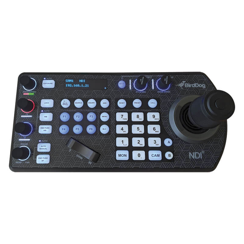 BirdDog PTZ Keyboard controller w/NDI
