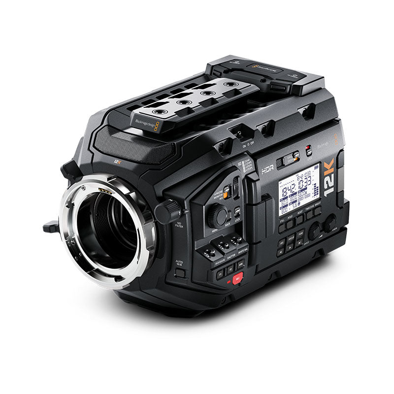 Blackmagic URSA Mini Pro 12K OLPF Side Angle PL Mount