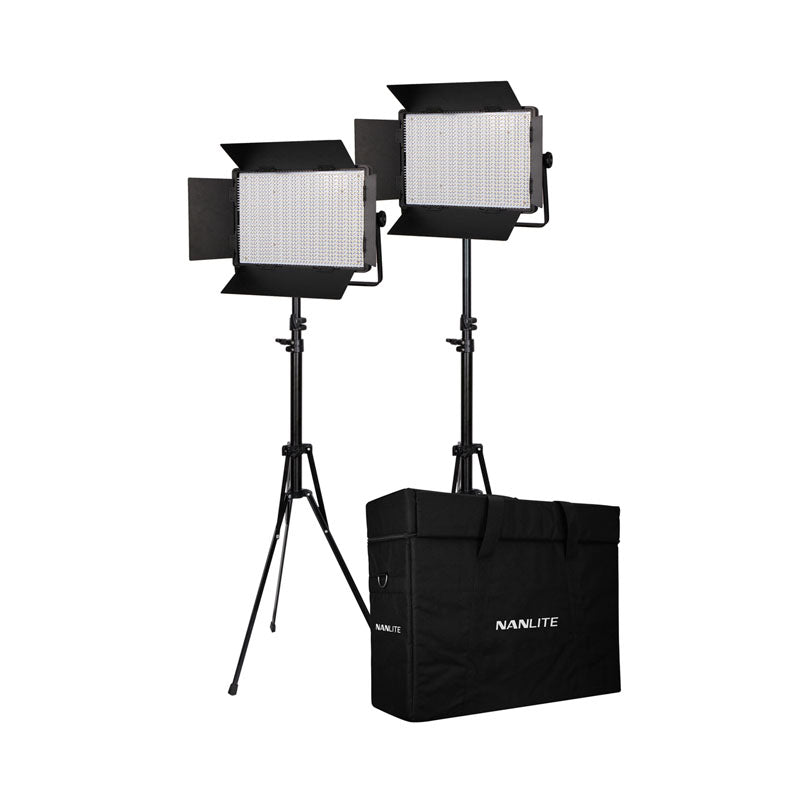 Nanlite 1200-CSA bi-color dual kit (w/ case & light stand)