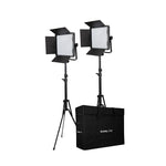 Nanlite 600-CSA bi-color dual kit (w/ case & light stand)