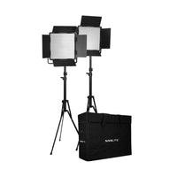 Nanlite 600-CSA bi-color dual kit (w/ case & light stand)