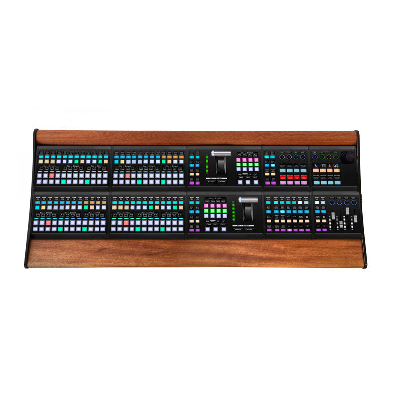 Skaarhoj High end wood frame for 2 M/E configuration