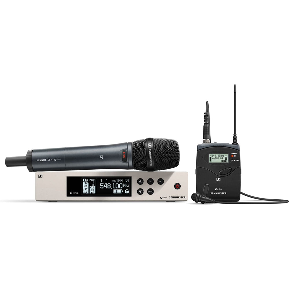 Sennheiser ew 100 G4-ME2/835-S-B Wireless Lavalier/Vocal Combo Set