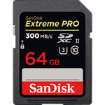SanDisk SDXC kaart Extreme Pro 64 GB 300MB/s class 10