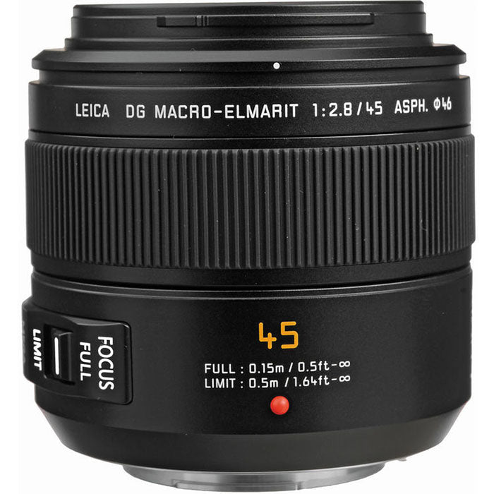 Panasonic H-ES045E Leica DG Macro-Elmarit 45mm/f2.8 Lens