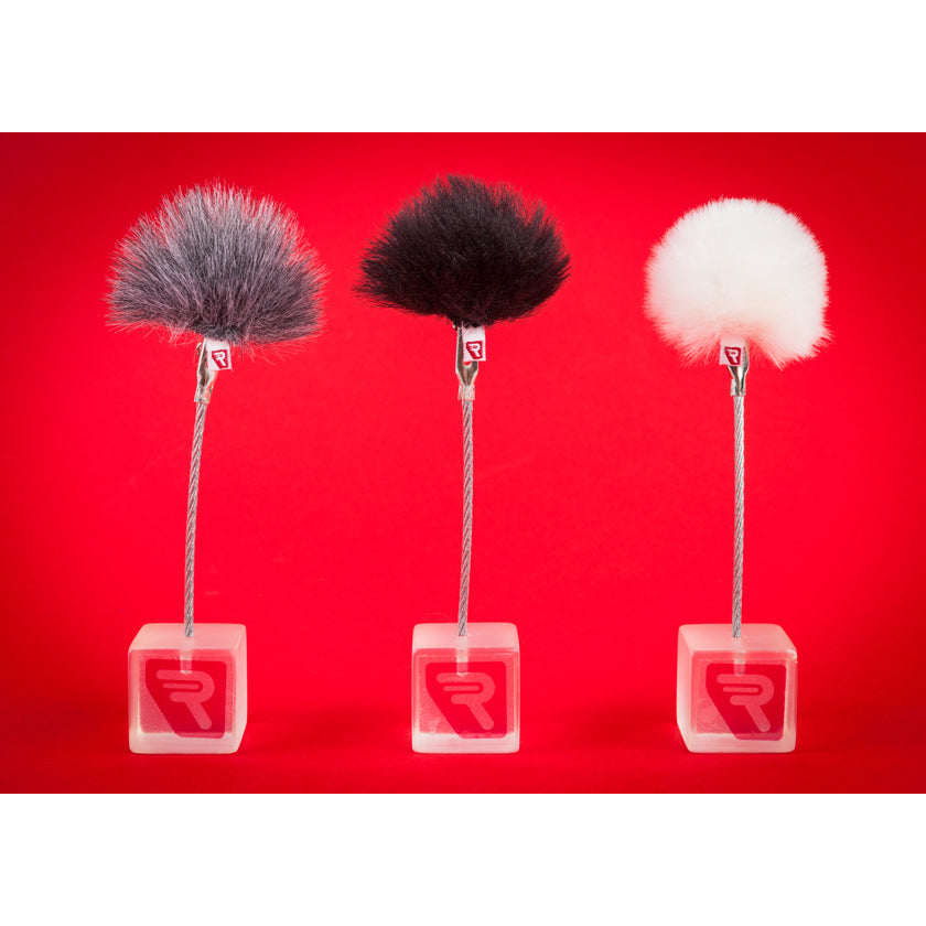 Rycote Grey Ristretto Lavalier Windjammer - pair