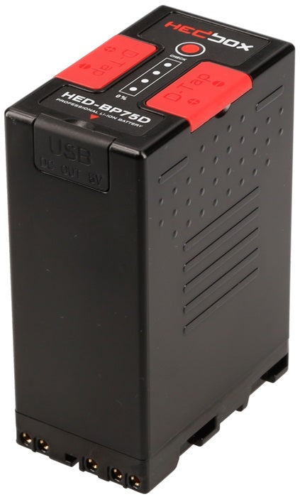 Hedbox HED-BP75D Lithium Battery DTAP + USB voor Sony BP-U camera's