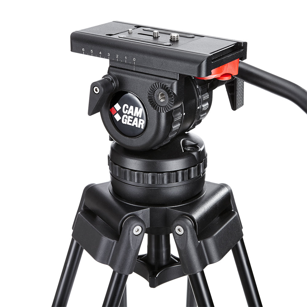 Camgear V10 Aluminium Tripod Systeem met Ground Spreader