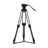 Camgear V20S Carbon Fiber Tripod Systeem met Ground Spreader