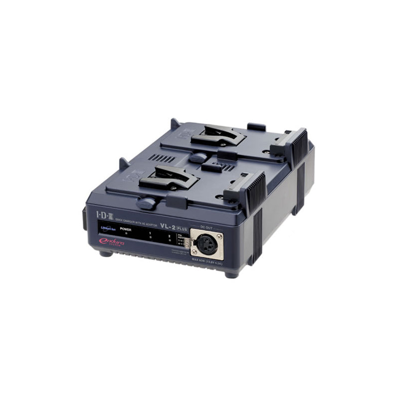 IDX VL-2Plus 2-Kanaals Snellader met AC Adapter